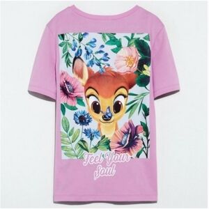 Zara x Disney Bambi Lavander T-shirt Small